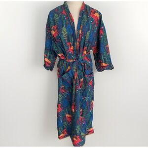 Anthropologie PRINT FRESH Jersey Devil Dragon Robe
